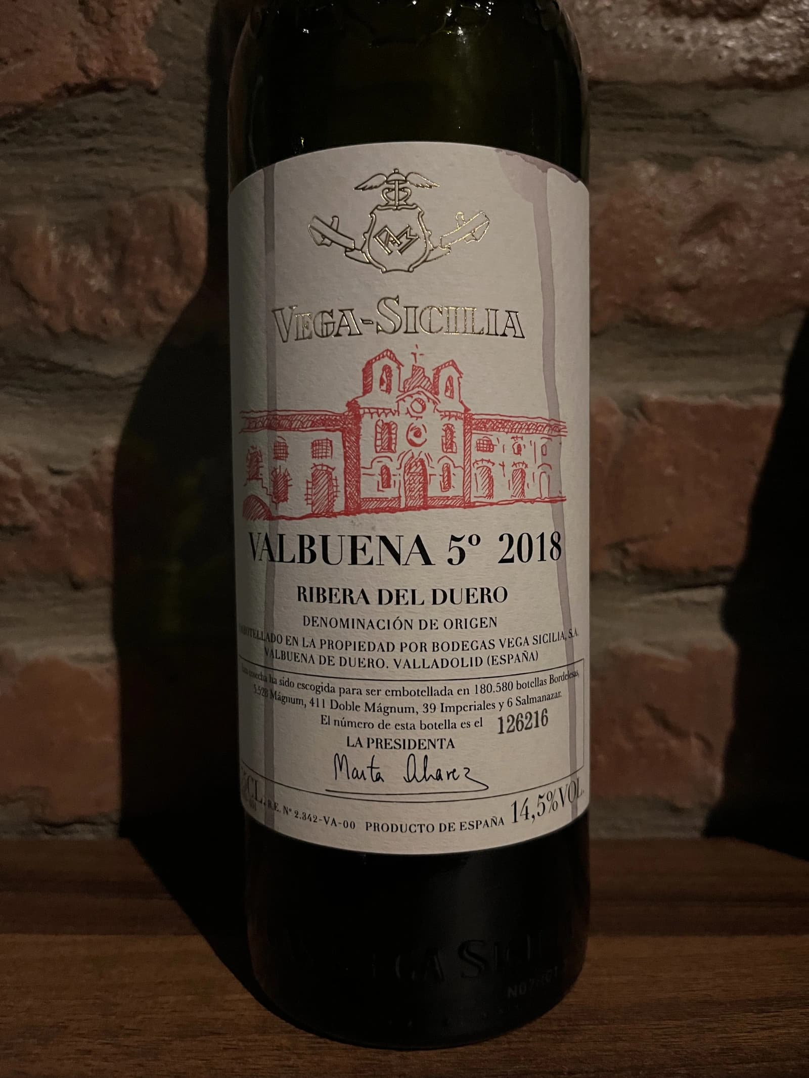 Vega Sicilia Valbuena 5° 2018