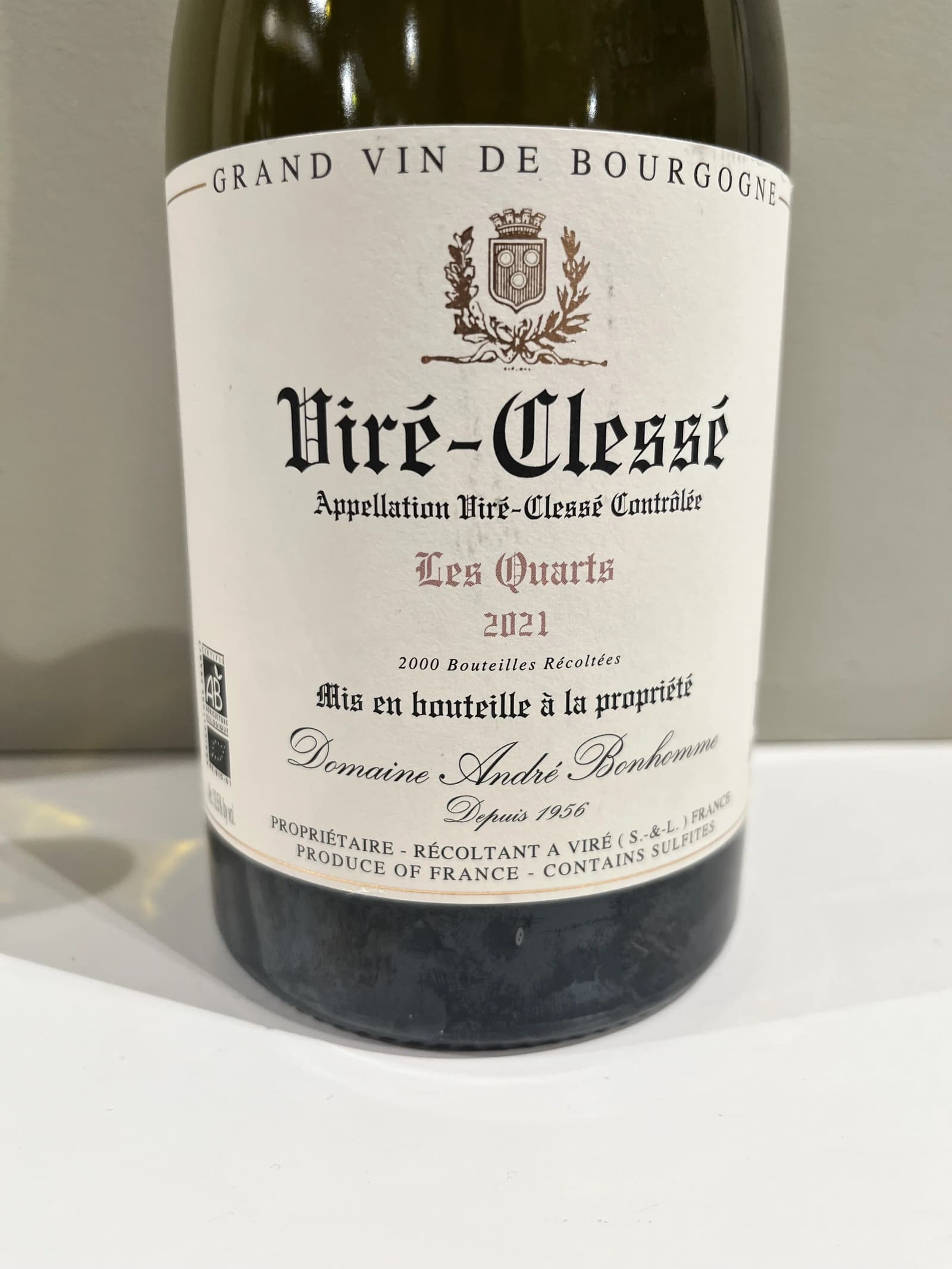 Domaine Andre Bonhomme Viré Clessé Les Quarts 2021