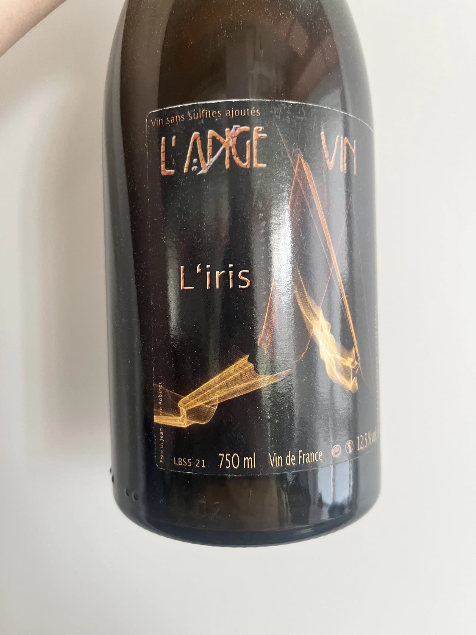 Jean-Pierre Robinot l'ange vin L'iris 2021