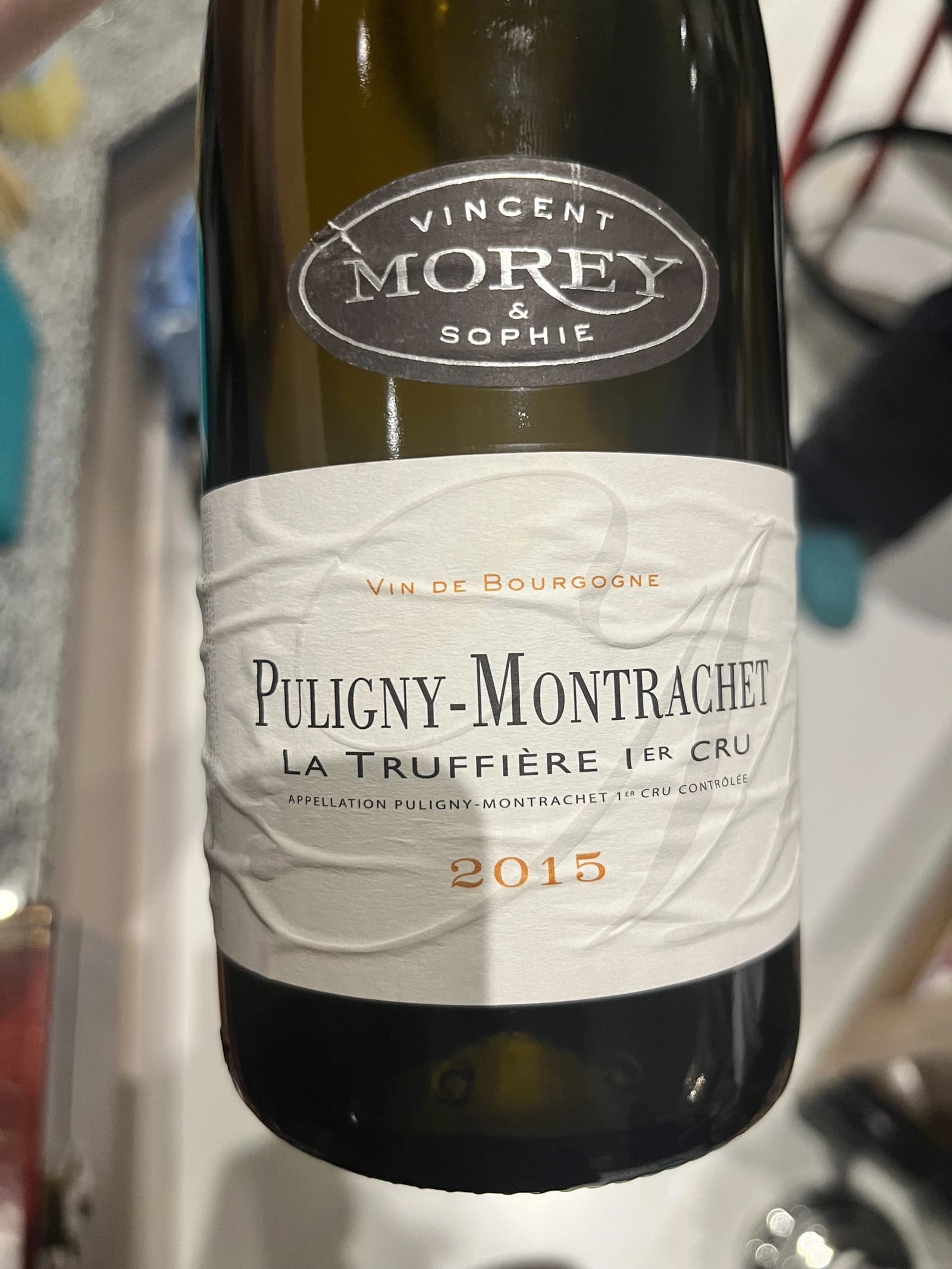 Domaine Vincent & Sophie Morey Puligny-Montrachet Premier La Truffière 1er Cru 2015